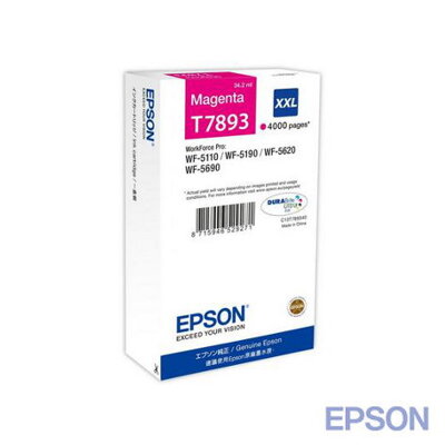 Epson T7893 XXL DURABrite Ultra Ink Magenta