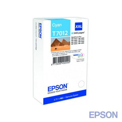 EPSON INK T7012 XXL / CYAN - azúrová