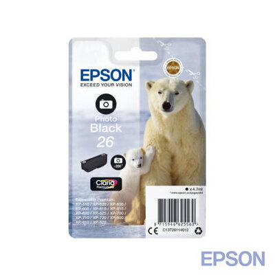 Epson 26 Claria Ink Photo Black