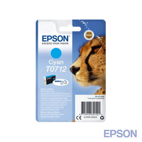 Epson T0712 DURABrite Ultra Ink Cyan Epson T0712 DURABrite Ultra Ink Cyan