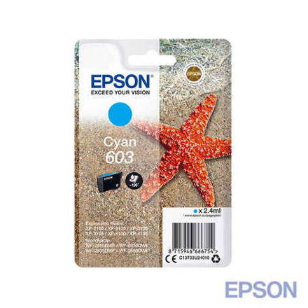 EPSON 603 / CYAN - azúrová